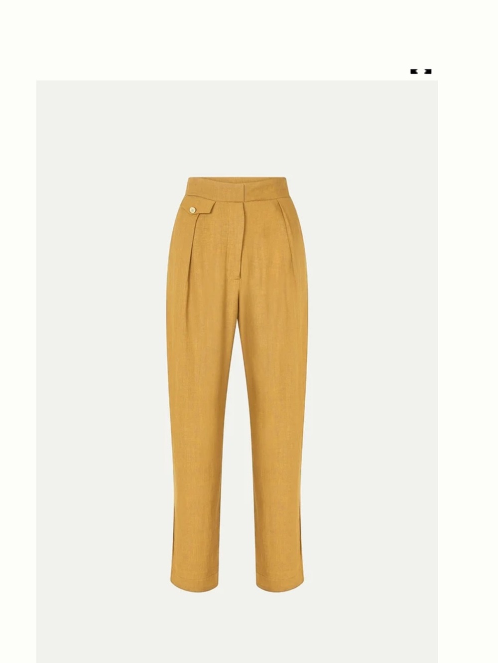 Cream/Yellow Le Kasha JAOUF linen pants (Read Caption)